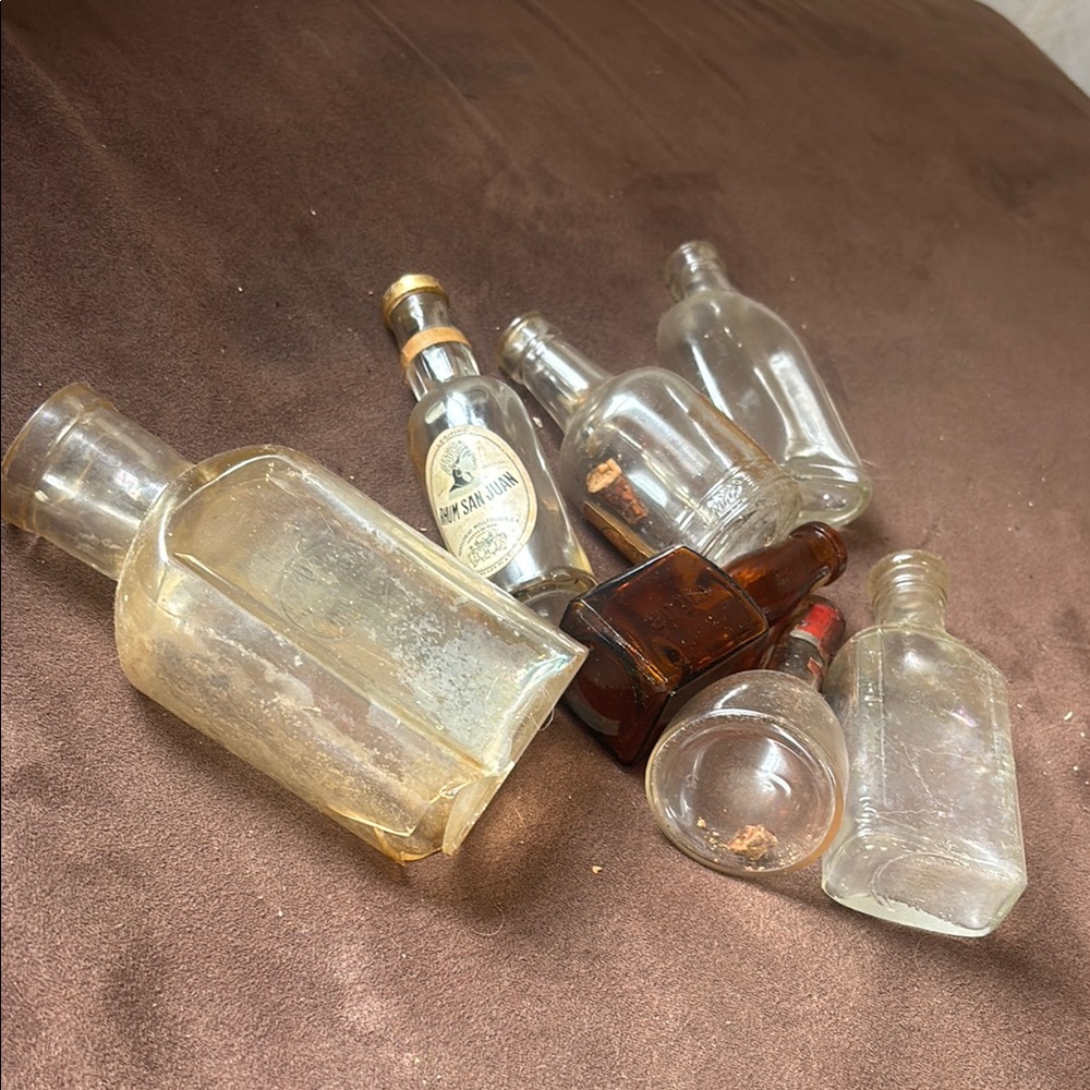 Assorted Glass Bottle Set